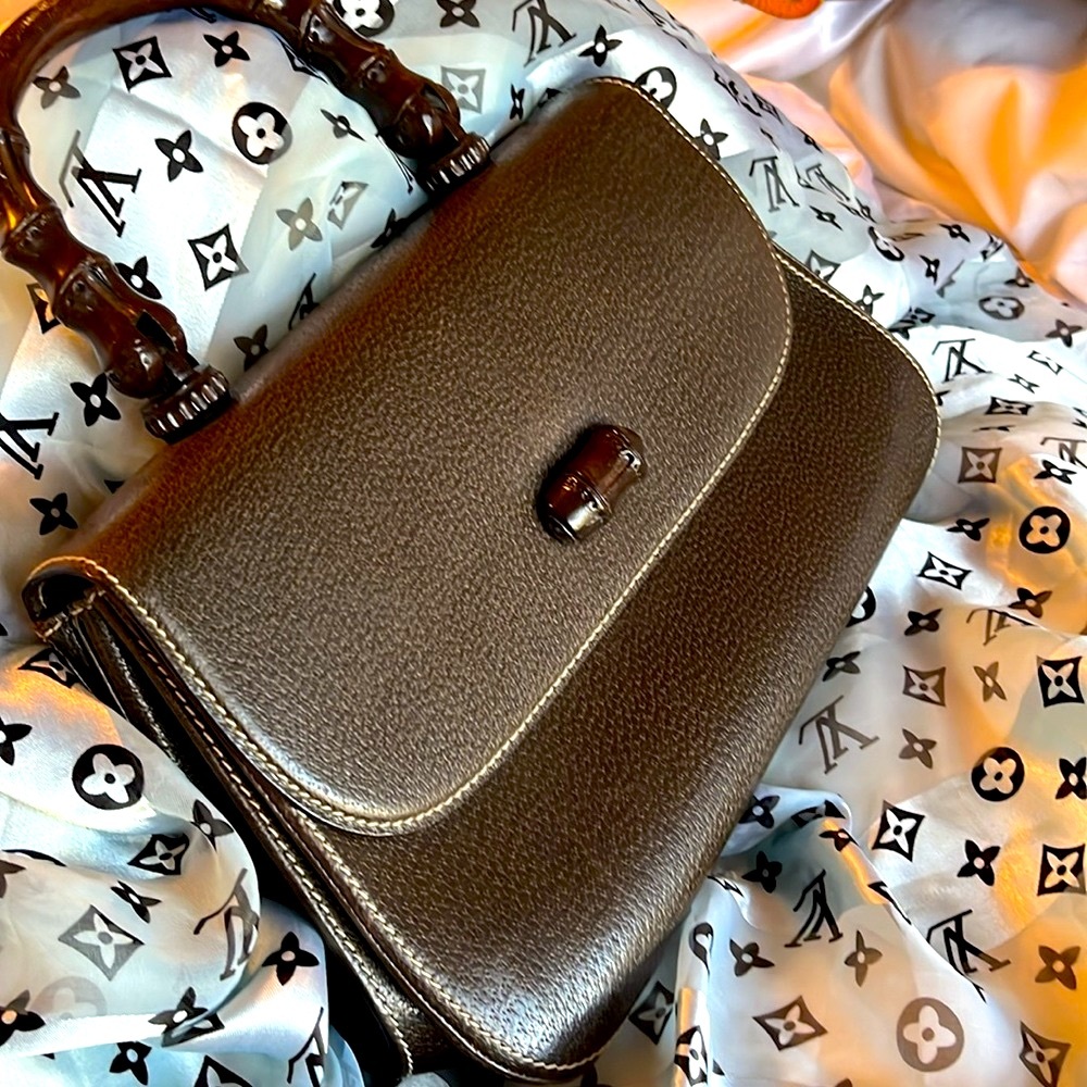 Pristine Gucci Vintage Bamboo Top Handle Bag - Picture 3 of 15